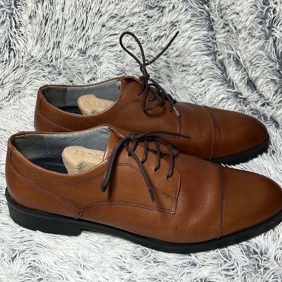 Johnston & Murphy Sz 13 Brown Leather Dress Shoes - Picture 5 of 13